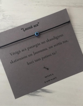 Veiksmes aproce ''Ļaunā acs'' melna